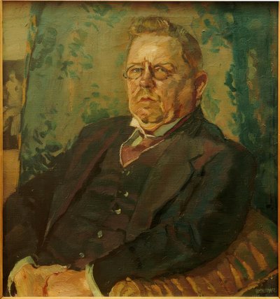 Portrait of Max Halbe by Albert Weisgerber